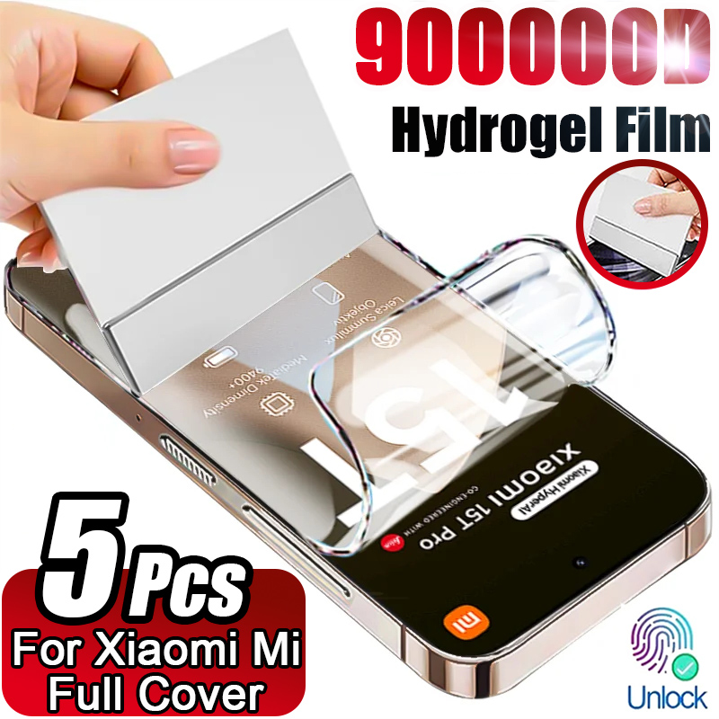 Drone Xiaomi Rc - 5枚入りHDハイドロゲルフィルム Xiaomi Mi 15T Pro 14T