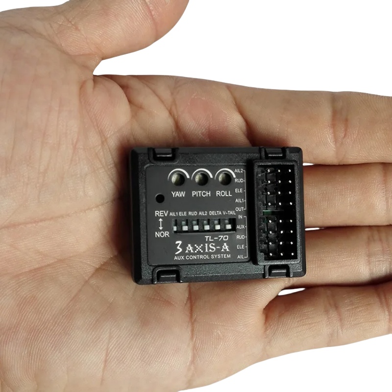 Drone Rcs - 3軸ジャイロフライトコントローラーTL70オートバランススタビライザー、RC固定翼機、デルタ翼、Vテール、FPVドローン、ヘリコプター用