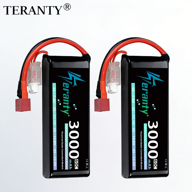 Drone Rcs - TERANTY 2S 3000mAhリポバッテリー 7.4V 60C 7.6V