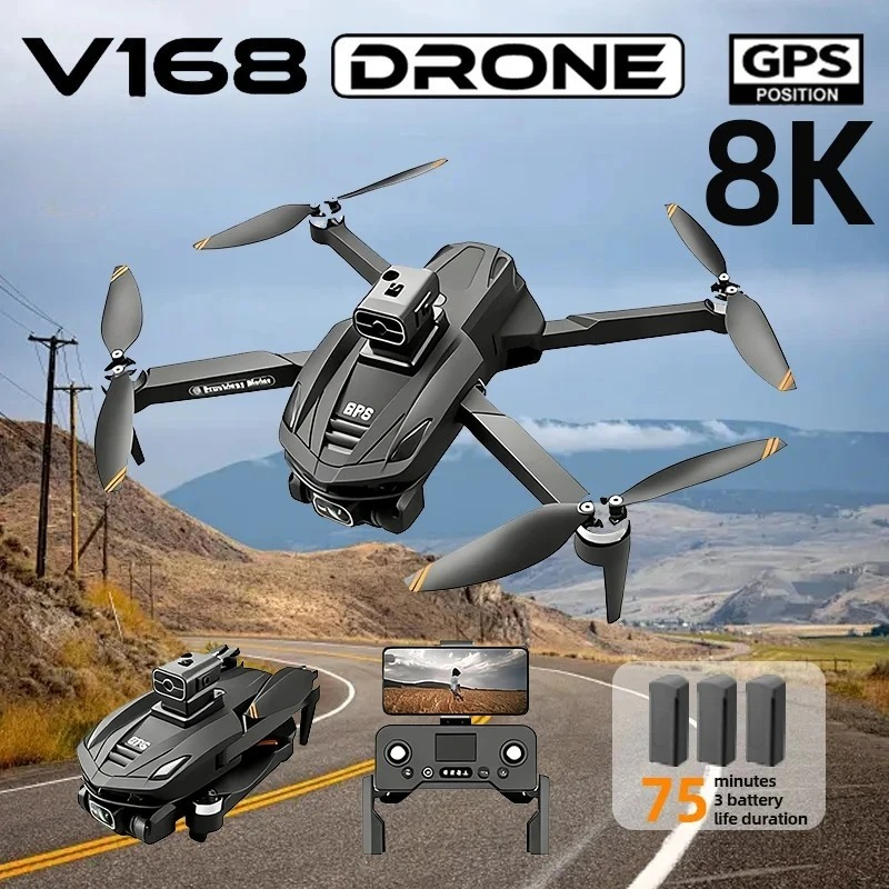 Drone Top Rc - オリジナルV168 GPSドローン プロフェッショナル 8K HD空撮カメラ 5G