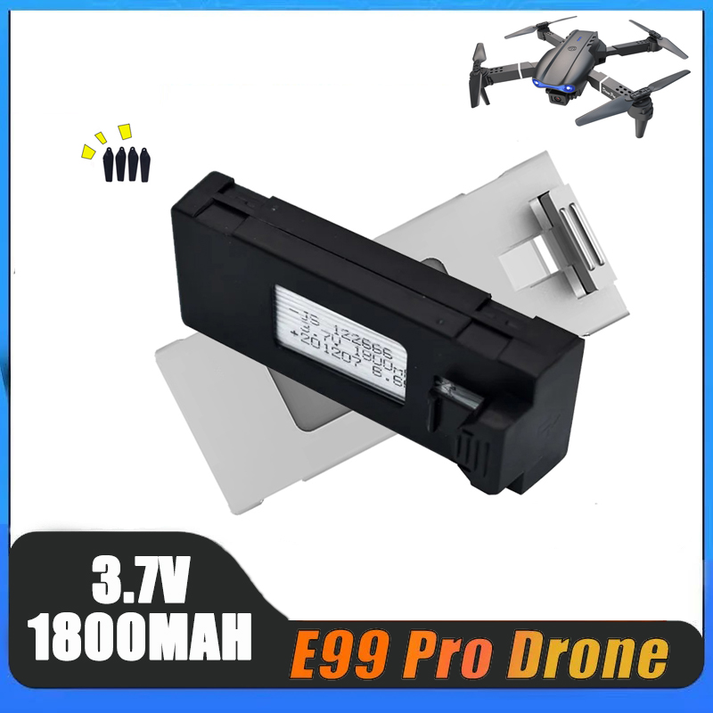 Drone Rc E99 K3 - E99プロドローンリチウム充電式バッテリー、rcドローン用オリジナルバッテリー、p1 e525、3.7v、e88、e99、k3、p10、a13、s98、1-10個
