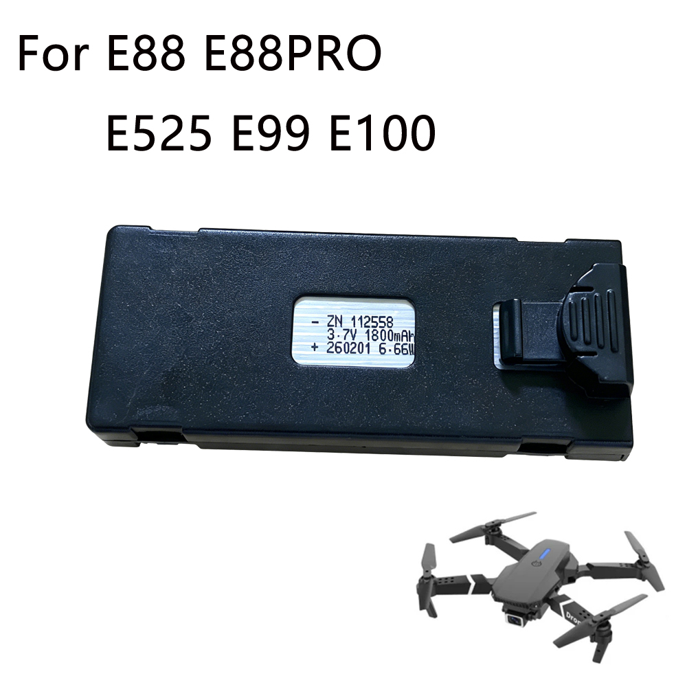 Drone Rc E99 K3 - E88 ドローンバッテリー 3.7V 1800mAh 充電式リチウムイオンバッテリー RC