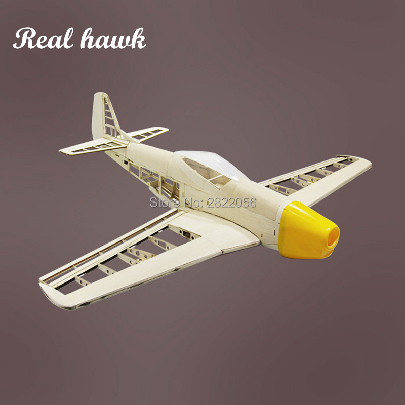 Plane Drone Rc - RC飛行機 レーザーDIYカット バルサ材キット 翼幅1000mm 新品 P51フレーム