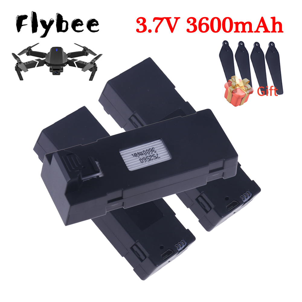 Drone Rc E99 K3 - 3.7V 3600mAh アップグレード版 E88 バッテリー Li-poバッテリー
