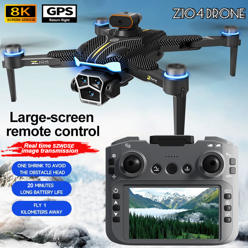 Drone Xiaomi Rc - Xiaomi Z104 GPS測位ドローン 8K HD空撮デュアルカメラ ブラシレスクアッドローター