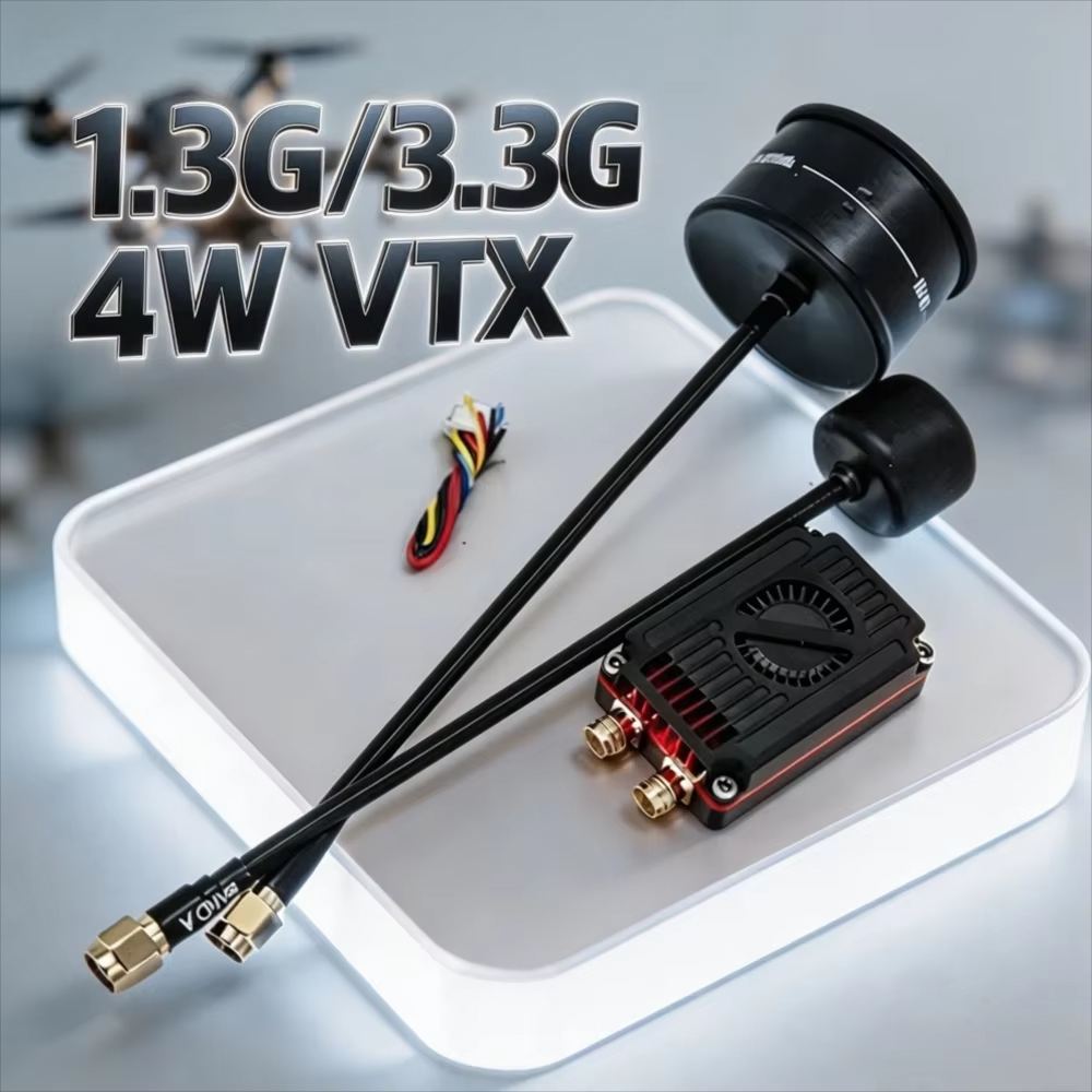 Vtx Video Transmitter - Rushfpv Rush 1.3G/3.3G 4W 7-30V デュアルバンドFPVビデオトランスミッター/VTX