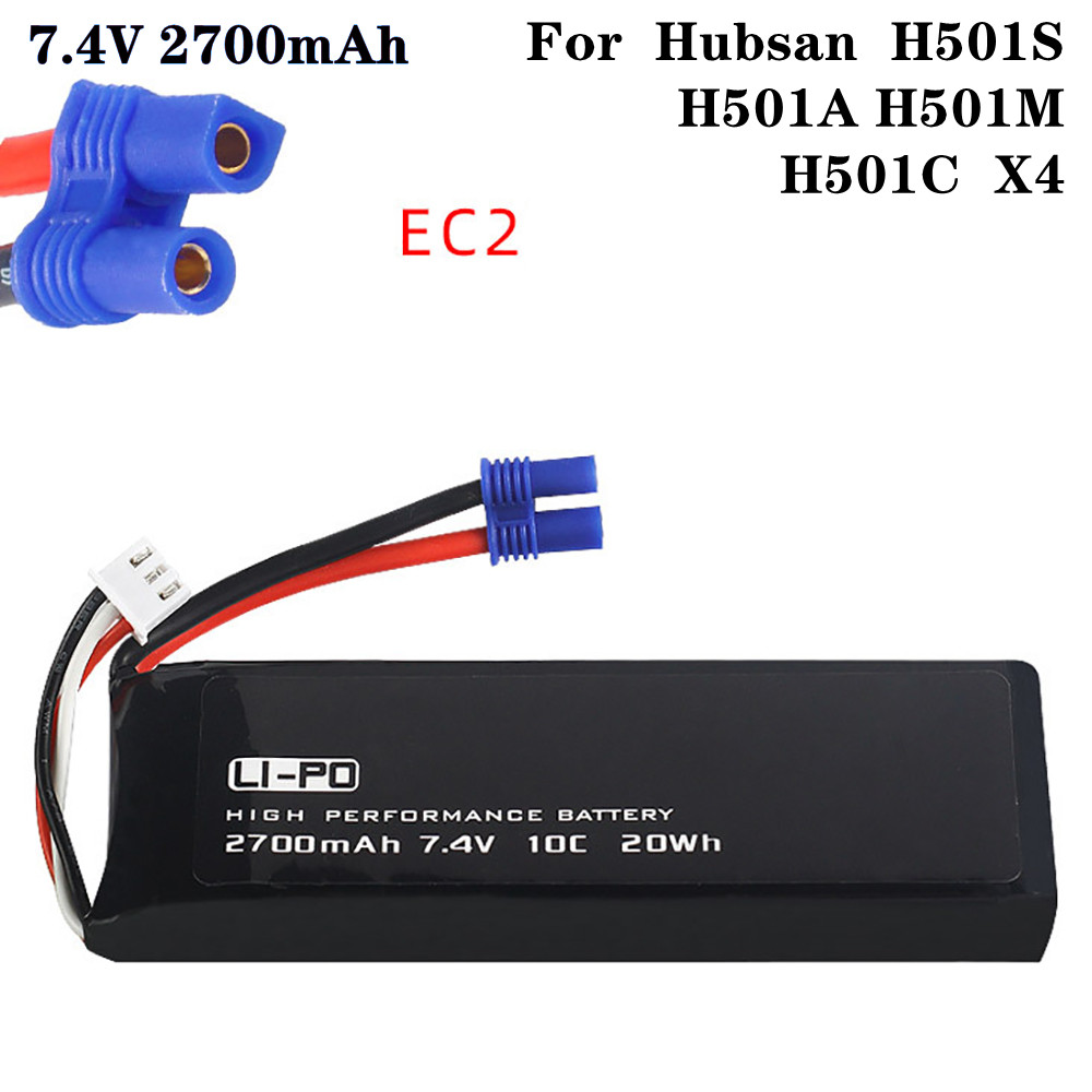 Dron Rc Quadcopter - 7.4V 2700mAh 10C オリジナルバッテリー Hubsan H501S