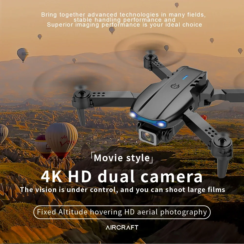 Drone Rc E99 K3 - 2026 GISAEV E99 K3 Proミニドローン 4Kデュアルカメラ