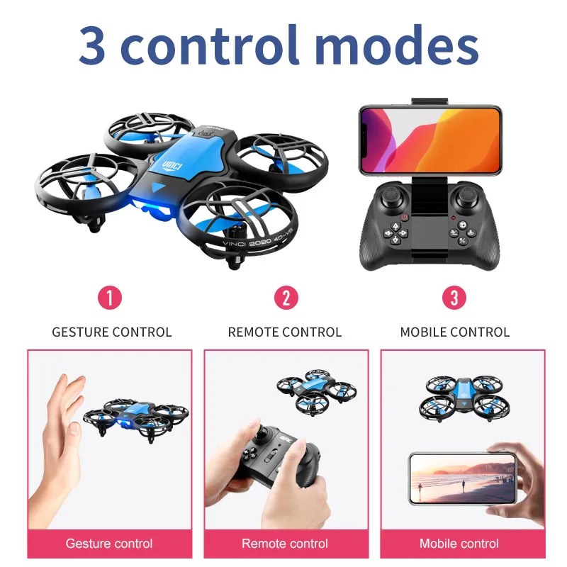 V8新型ミニドローン 4KプロフェッショナルHD 1080P - Drone Rc Helicopter With Camera のレビューと価格
