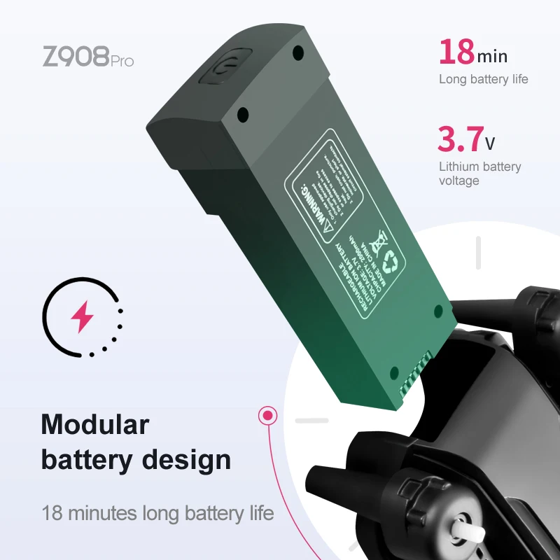 Z908 プロマックスドローンバッテリー 3.7V 2000 - Dron Rc Quadcopter のレビューと価格