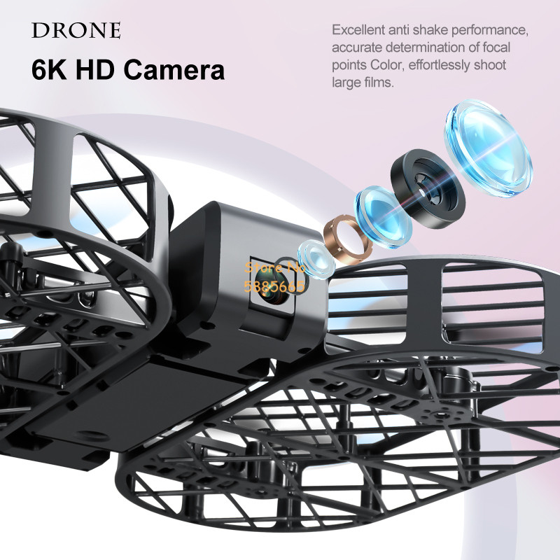 8K HD カメラ 360 °   保護オプティカルフローロ - Drone Rc Helicopter With Camera のレビューと価格