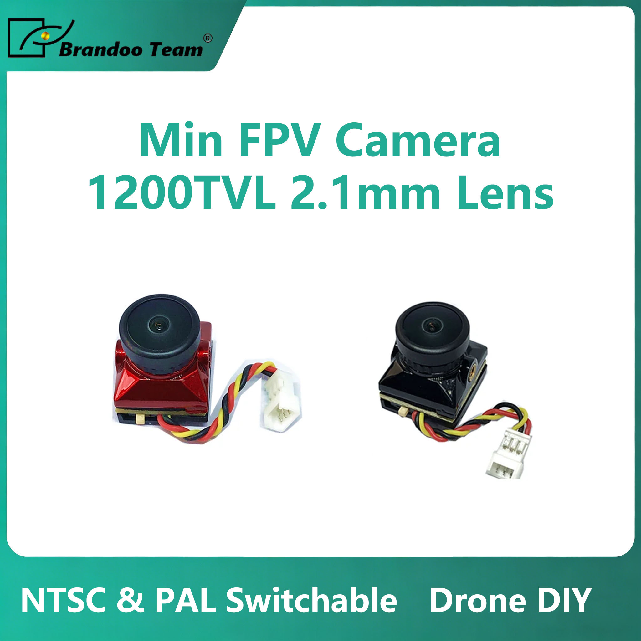 ミニFPVカメラ 切替可能 NTSC & PAL 1200T - Drone Rc Team のレビューと価格