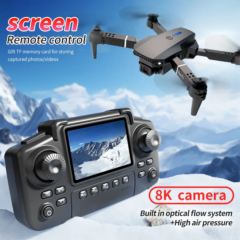 プロフェッショナルE88 PROドローン、スクリーン付き8K - Drone Rc With Screen のレビューと価格