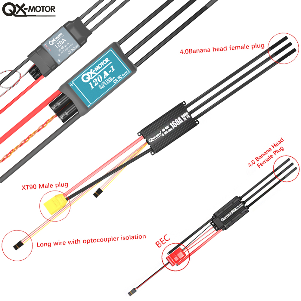 QX-MOTOR ブラシレス ESC シリーズ EDF、スロ - Drone And Car のレビューと価格