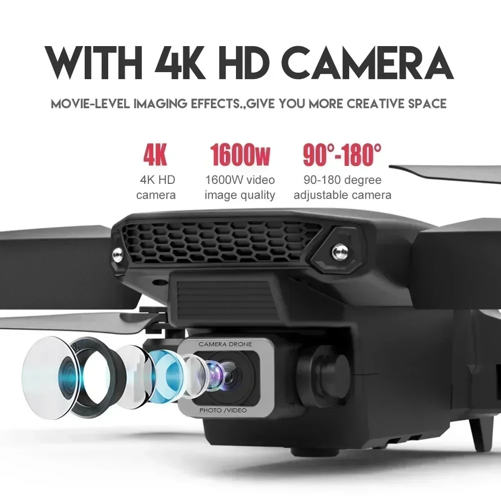 折りたたみ式クワッドコプター,e88プロ広角fpv,wifi - Drone Rc With Screen のレビューと価格