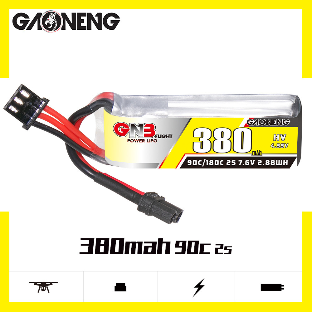GNB 2S 7.6V 380mAh 90C/180C リポ - Dron Rc Quadcopter のレビューと価格