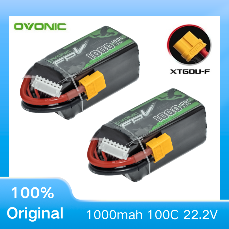 2 個 OVONIC 1000mAh 100C 22.2V  - Drone Zll Rc のレビューと価格