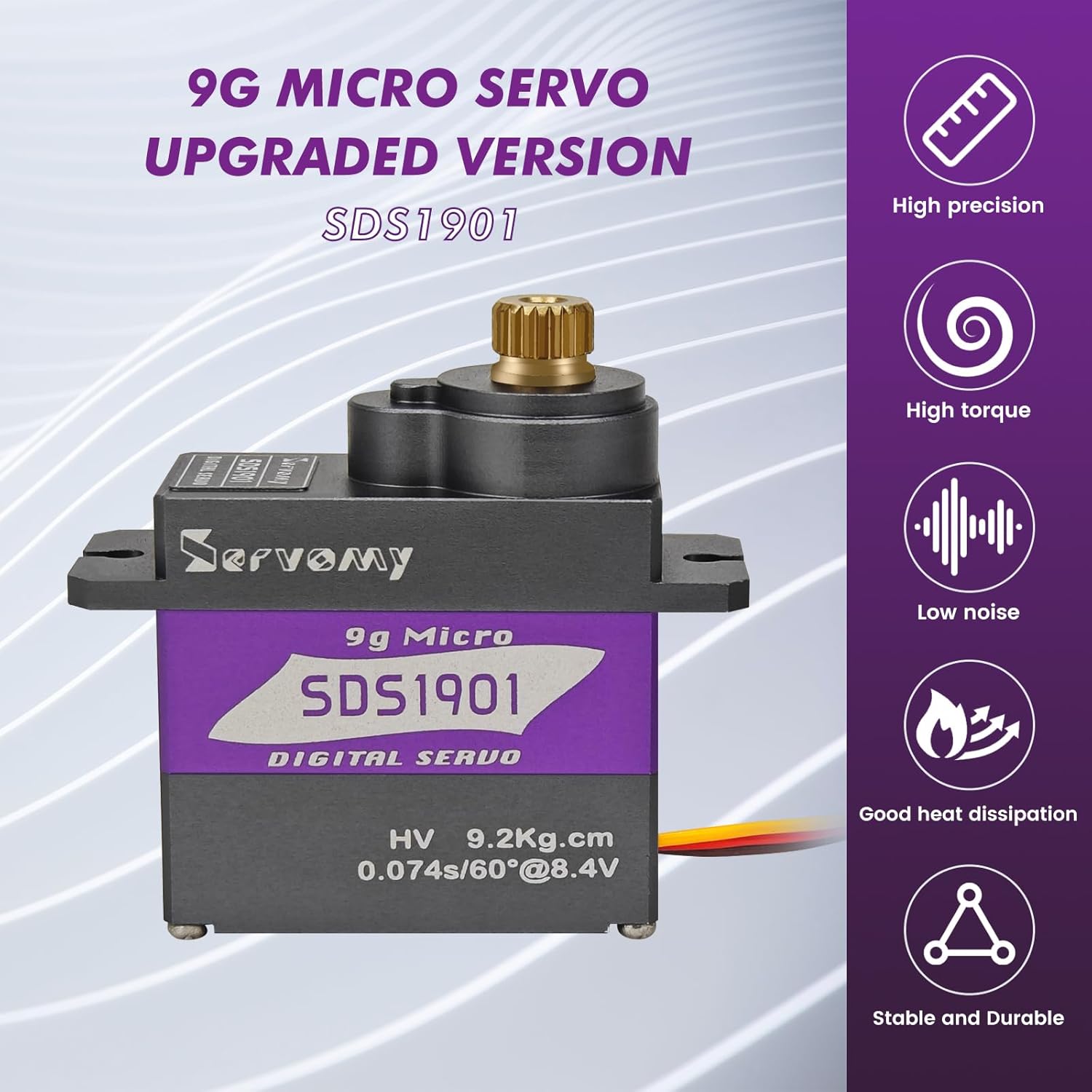 SERVOMY-SDS1901 デジタル9Gマイクロコアレス - Drone And Car のレビューと価格