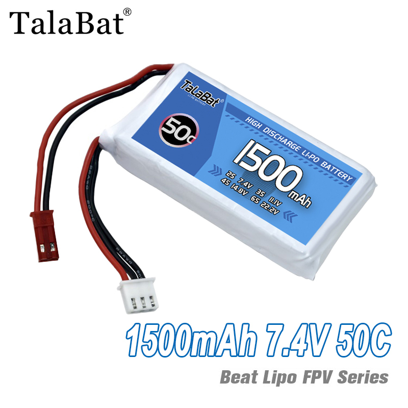 3 個 TalaBat 50C 1500mAh 7.4V 2 - Drone Zll Rc のレビューと価格