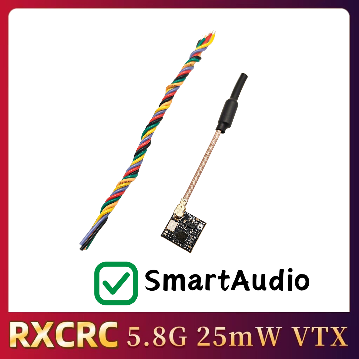 RXCRC 5.8GHz 48CH FPV 25mW アナロ - Drone And Car のレビューと価格