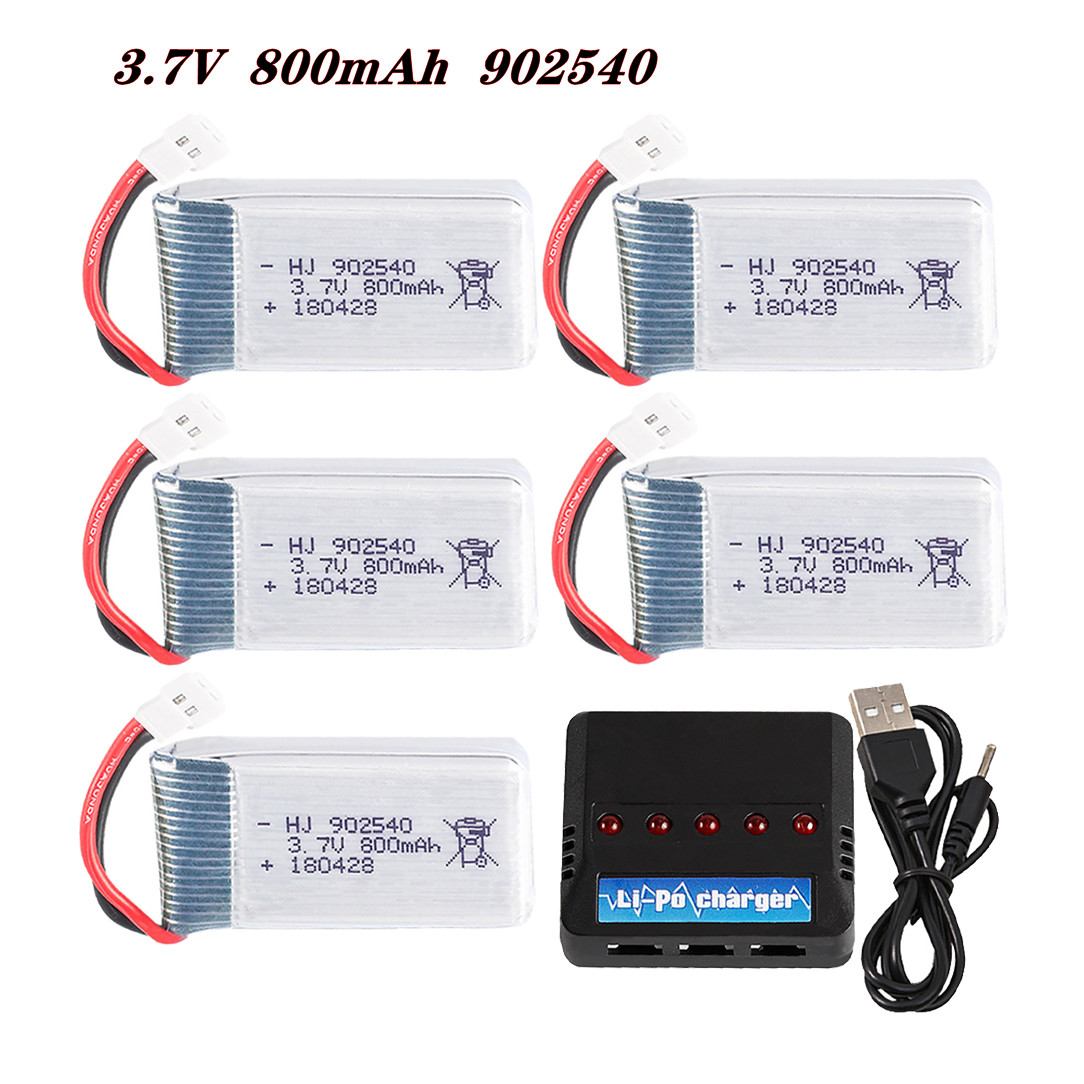 3.7V 800mAh 902540 25C リポバッテリー - Drone Rcs のレビューと価格